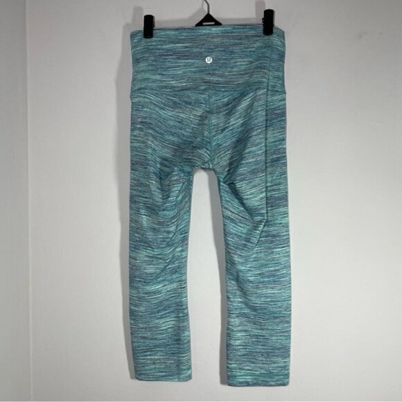 Lululemon Wunder Under Crop LeggingsSpace Dye Camo size 6 - Picture 7 of 8